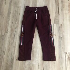 Tommy Hilfiger Maroon Track Pants